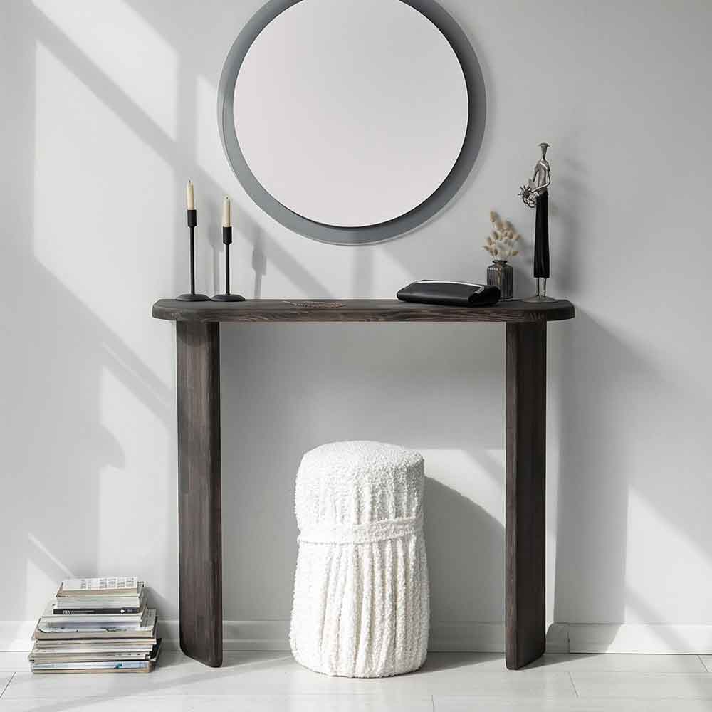 Montero Solid Wood Dressing Table in Anthracite
