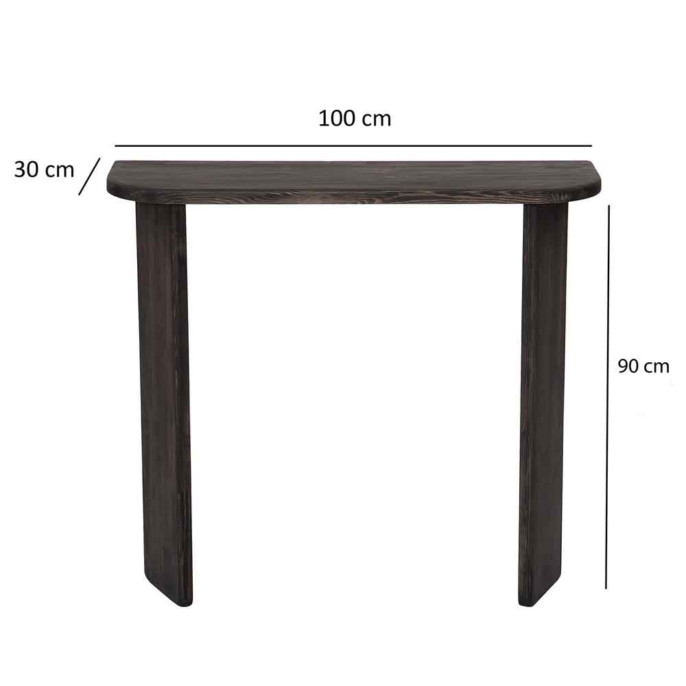 Montero Solid Wood Dressing Table in Anthracite