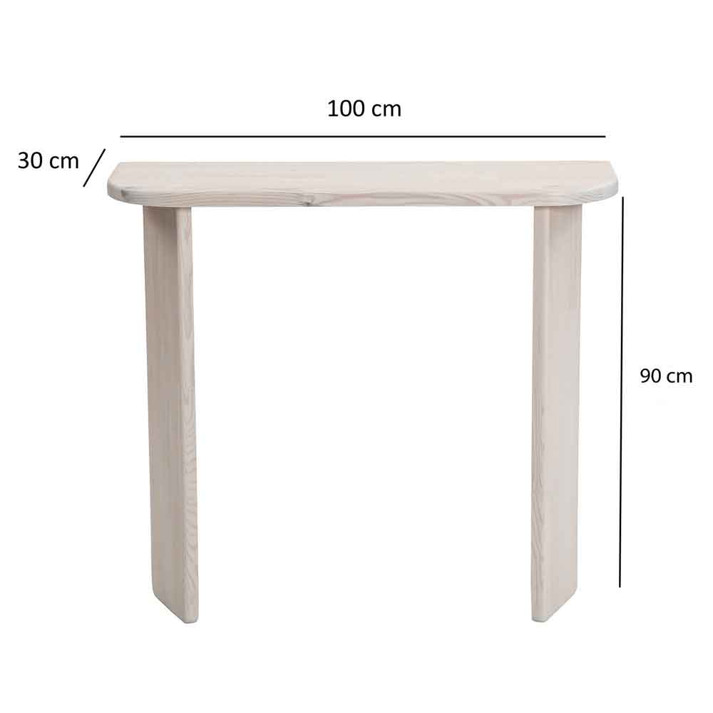 Montero Solid Wood Dressing Table in White
