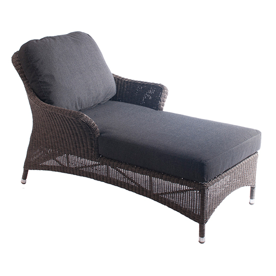 Photo of Monx outdoor relaxing lounger in charcoal grey