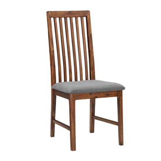 Monza Acacia Wood Dining Chair In Walnut