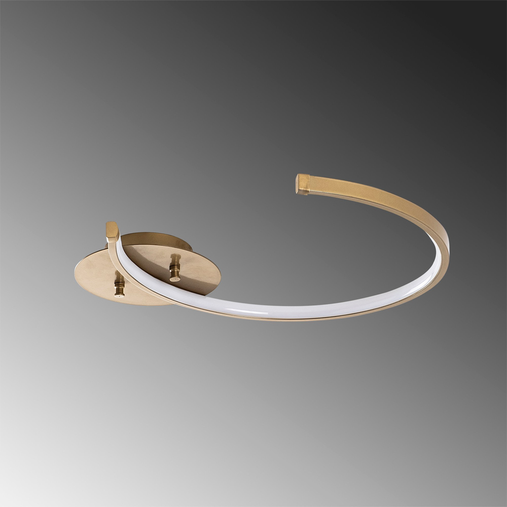 Moon Metal Ceiling Light in Gold