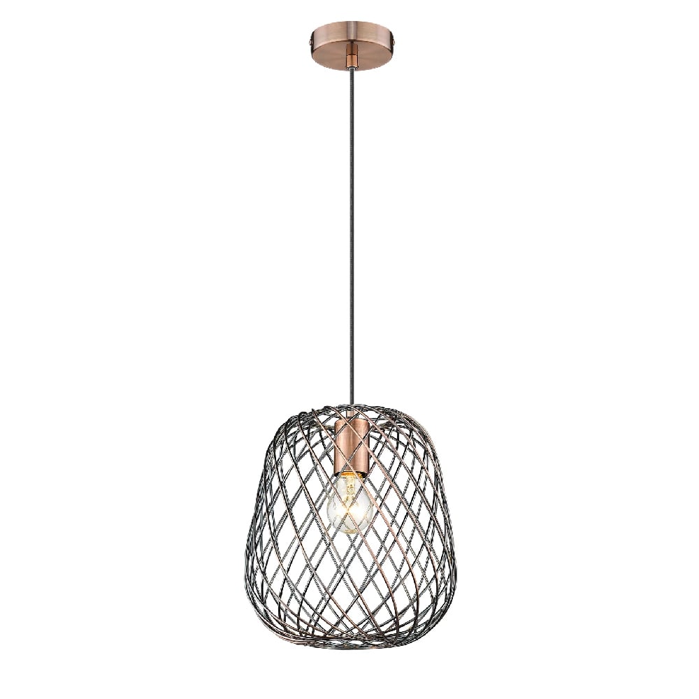 Read more about Moorgate metal pendant light medium in antique copper