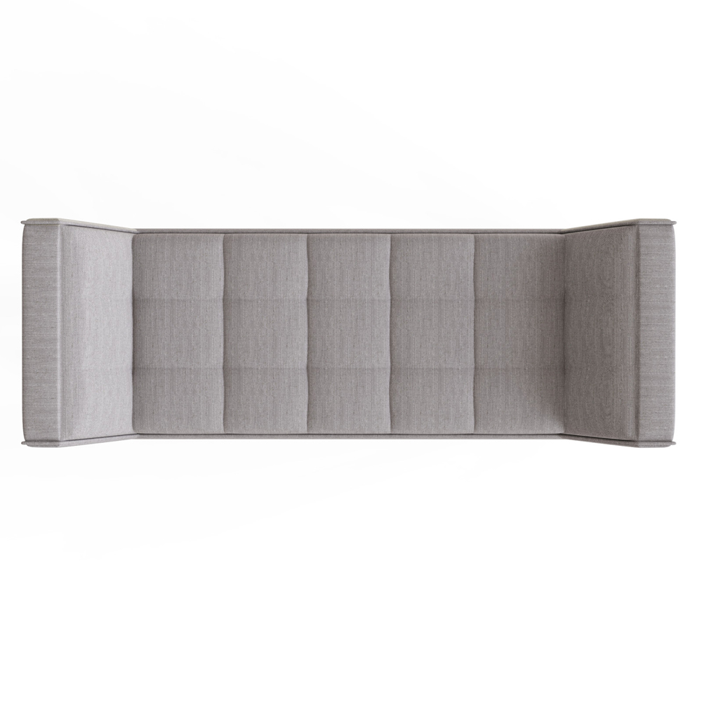 Mopeth Fabric Hallway Seating Bench In Grey