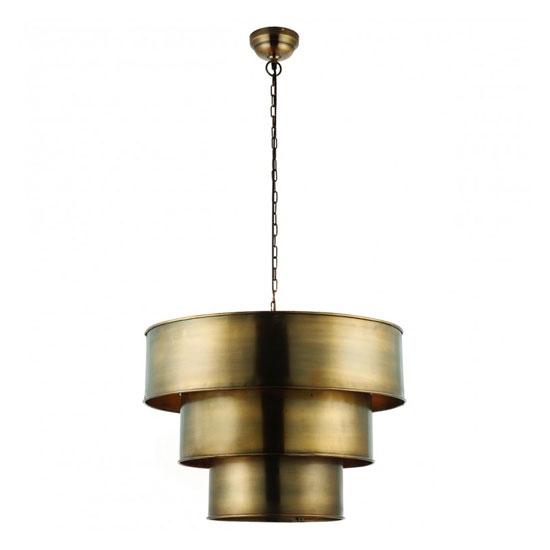 Morad Large Wall Hung Pendant Light In Bronze FiF