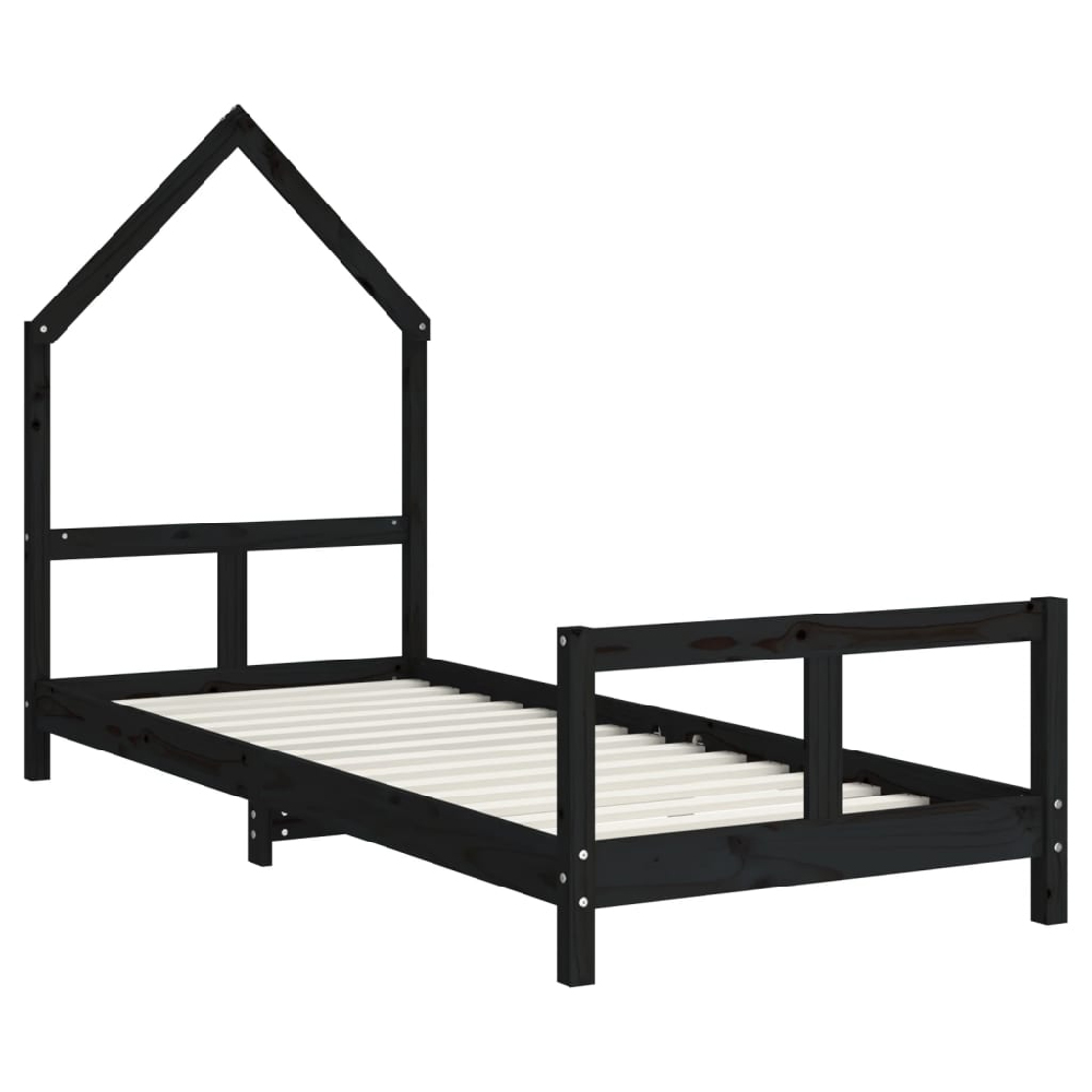 Moraira 80x200cm Wooden Children Bed In Black