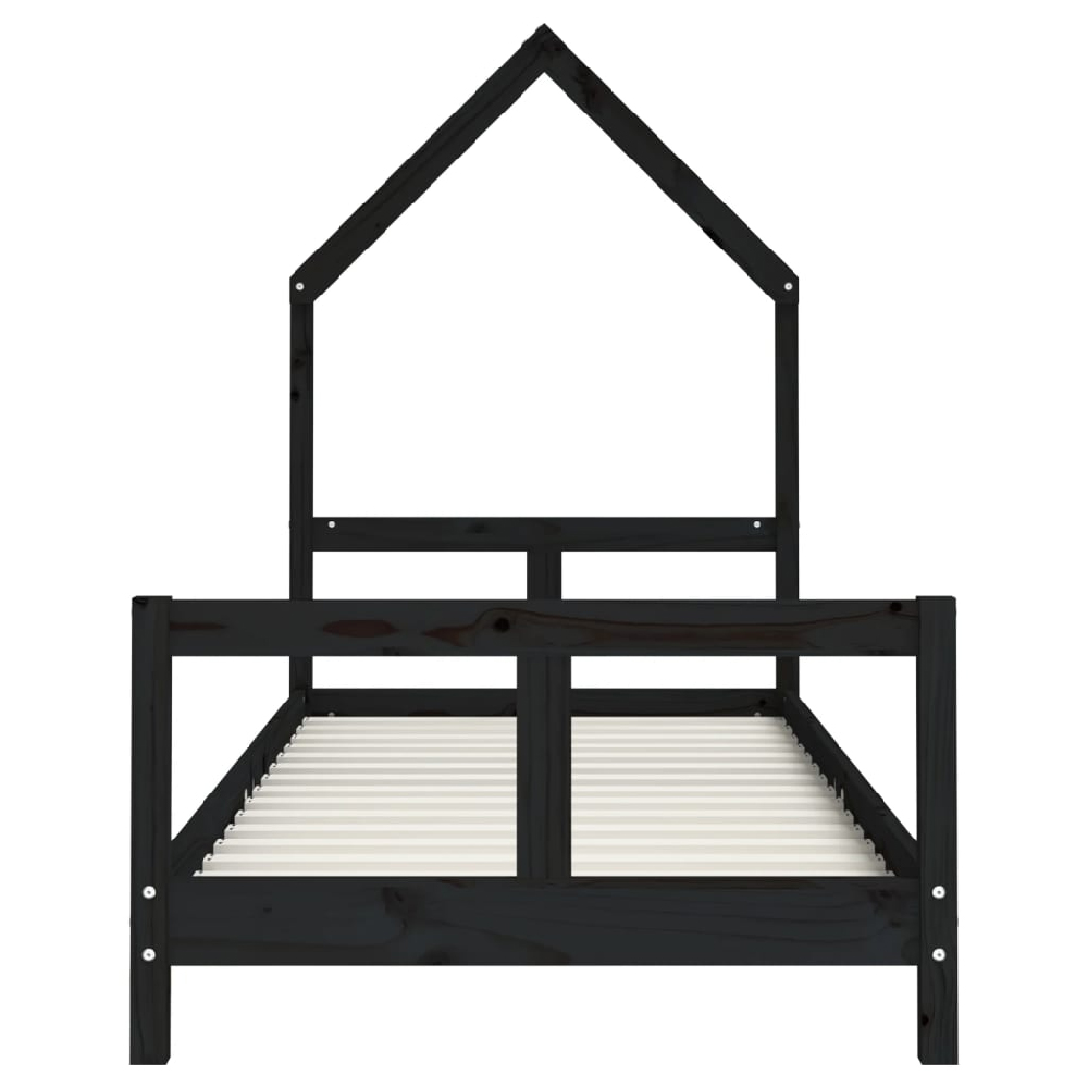 Moraira 80x200cm Wooden Children Bed In Black