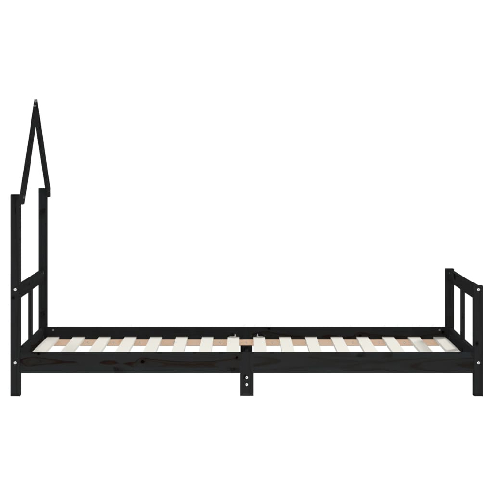 Moraira 80x200cm Wooden Children Bed In Black