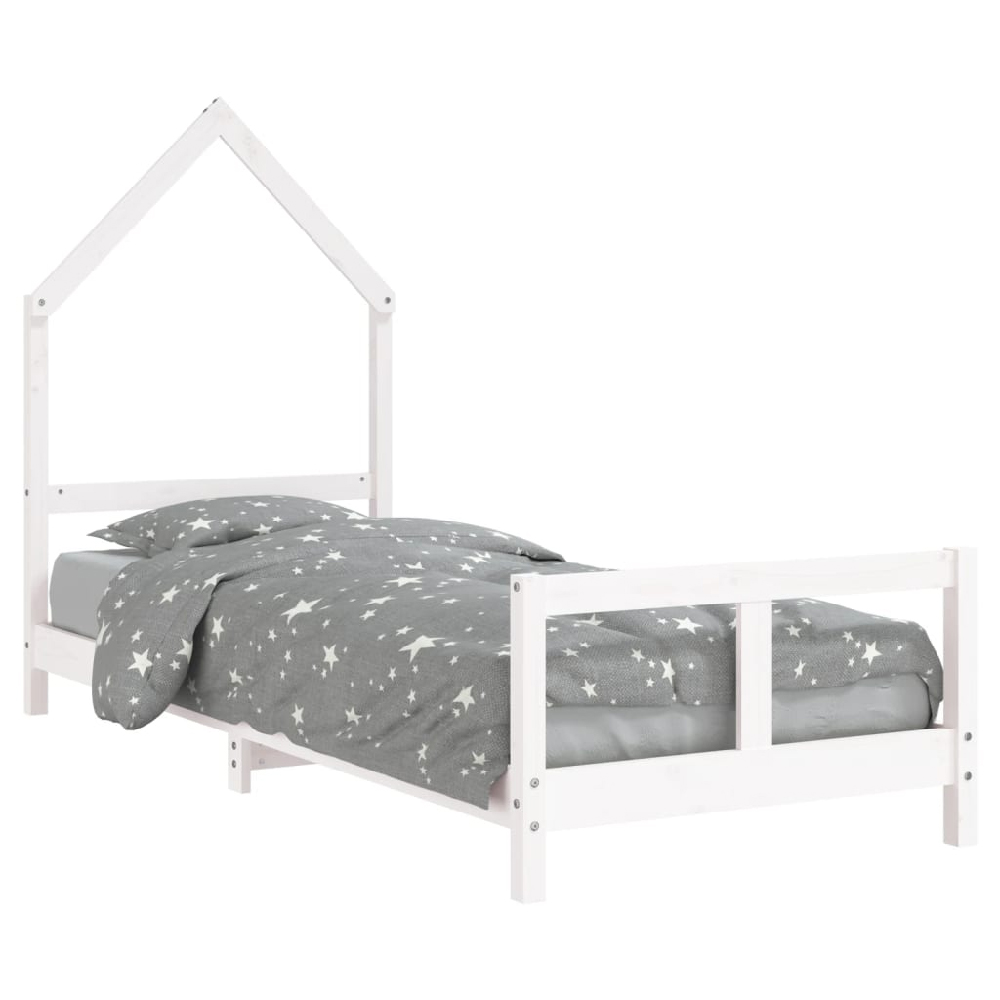 Moraira 80x200cm Wooden Children Bed In White