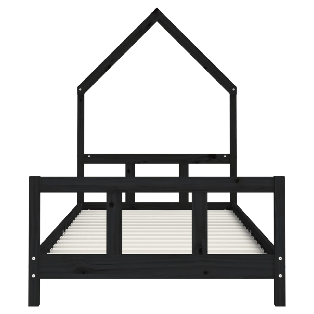 Moraira 90x200cm Wooden Children Bed In Black