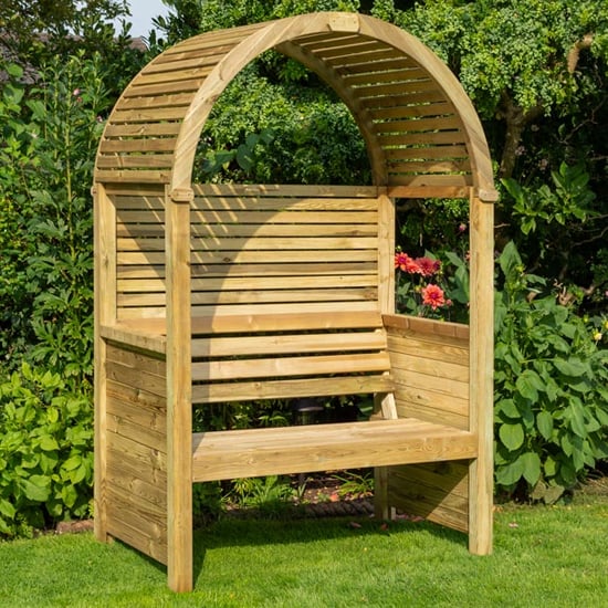 Morecambe Wooden Arbour In Natural Timber_1
