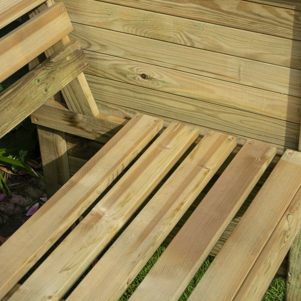 Morecambe Wooden Garden Arbour In Natural