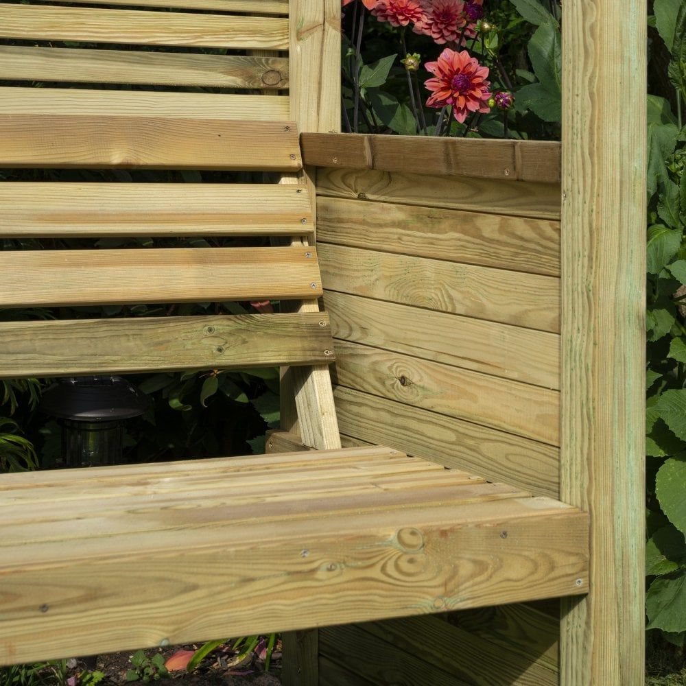Morecambe Wooden Garden Arbour In Natural