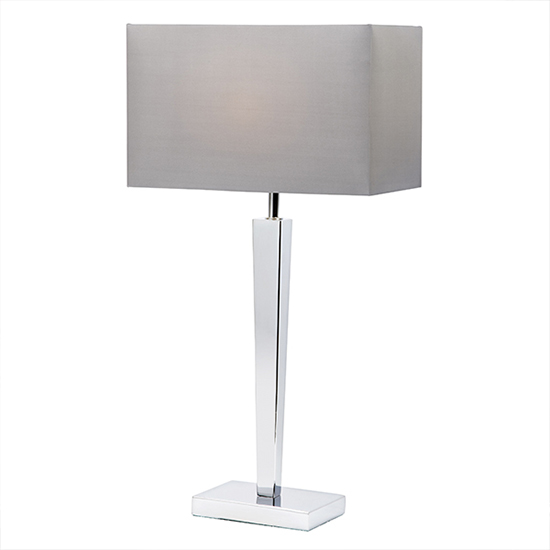 Moreto Grey Fabric Table Lamp In Chrome_1