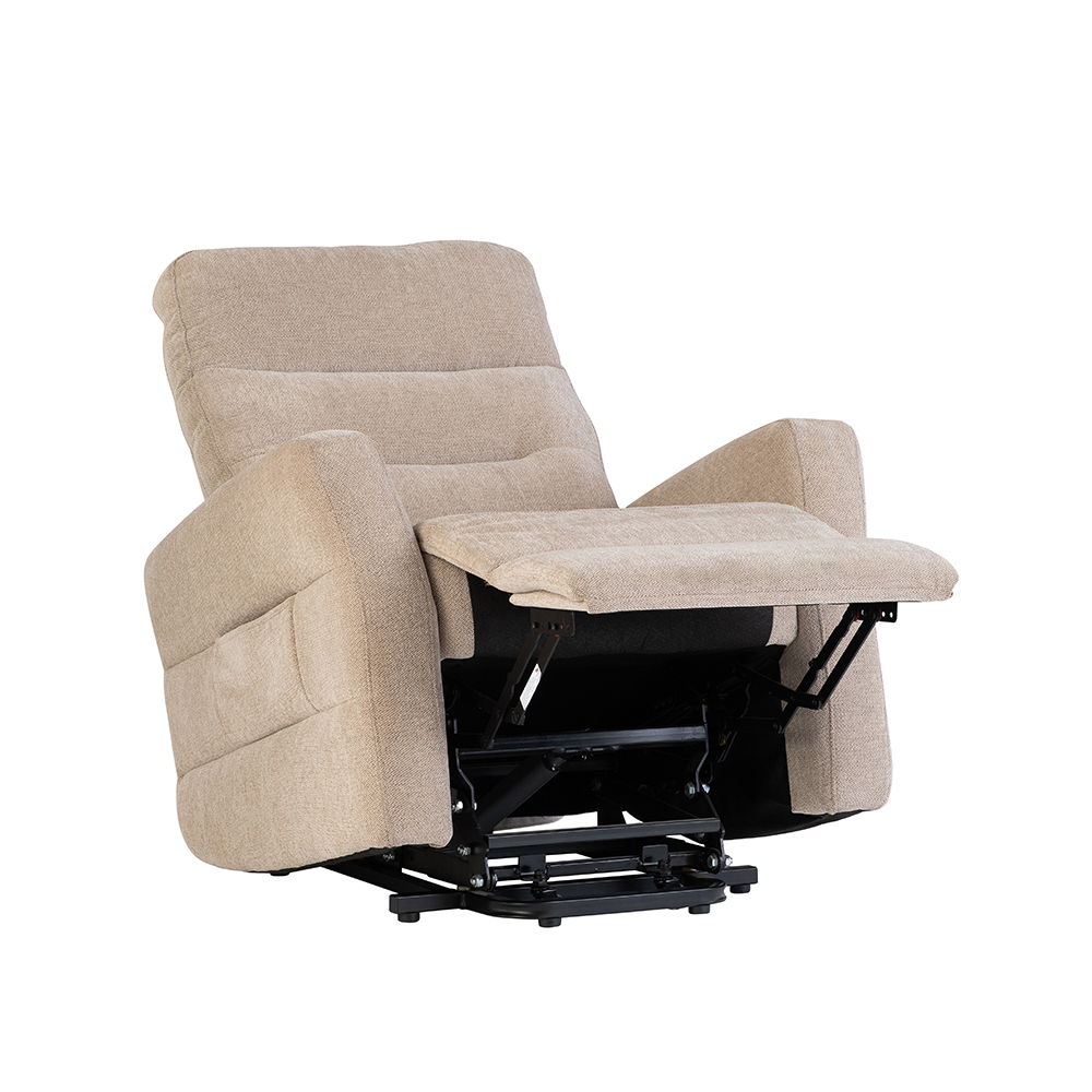 Morlen Fabric Electric Tilt & Rise Recliner Chair in Mink