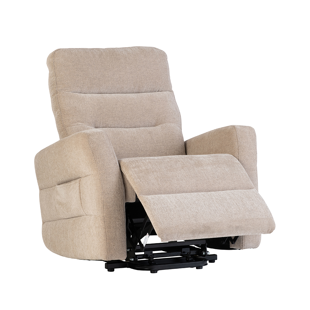 Morlen Fabric Electric Tilt & Rise Recliner Chair in Mink