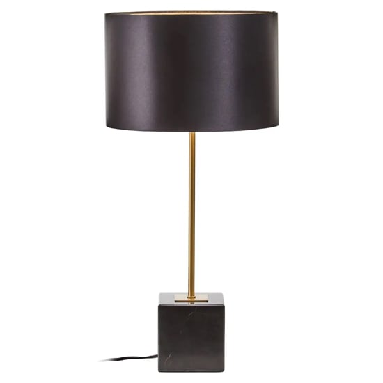 Product photograph of Moroni Black Linen Shade Table Lamp With Black Marble Base from Furniture in Fashion