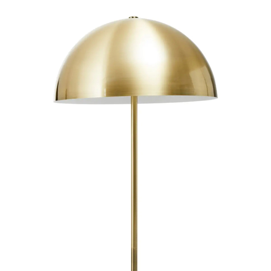 Moroni Brushed Brass Metal Table Lamp With Black Marble Base