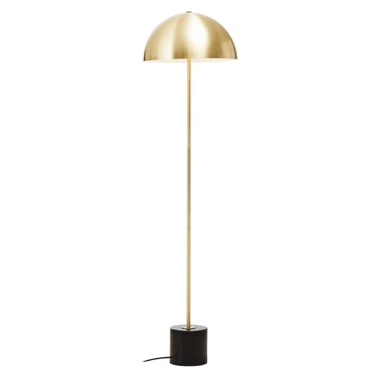 Read more about Moroni brushed brass metal table lamp with black marble base