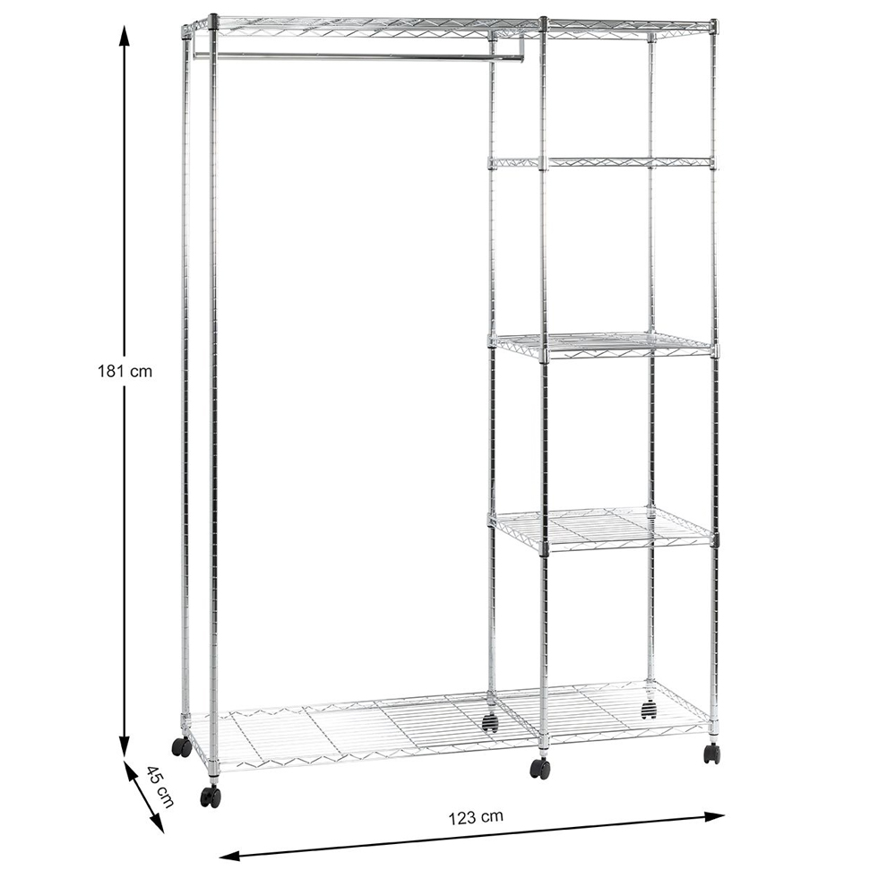 Morrilton Metal Coat Stand In Chrome