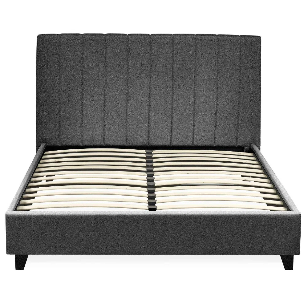 Morrison Fabric Small Double Bed in Dark Grey