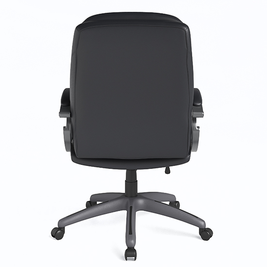 Mortlake Faux Leather Home And Office Chair In Black_4