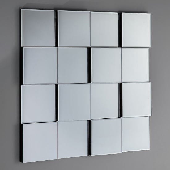 Motion Square Wall Bedroom Mirror In Silver_1