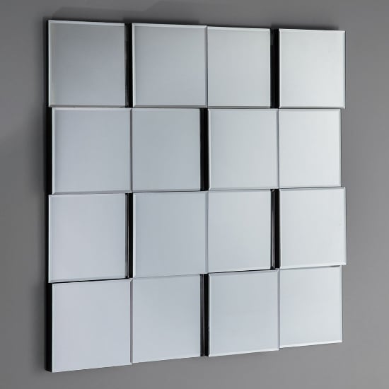 Photo of Motion square wall bedroom mirror in silver