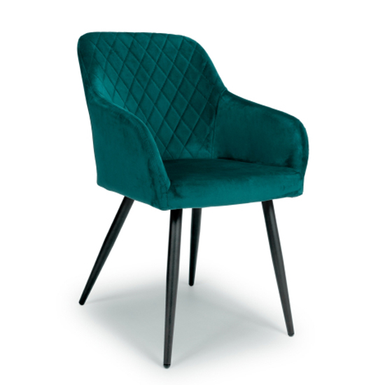 Moua Mint Green Brushed Velvet Dining Chairs In Pair_2