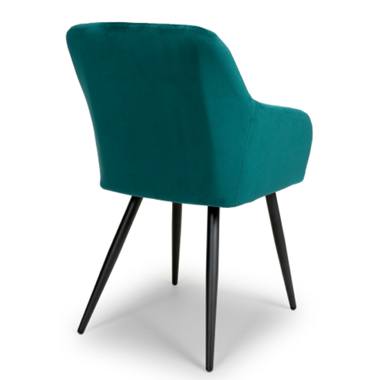 Moua Mint Green Brushed Velvet Dining Chairs In Pair_3