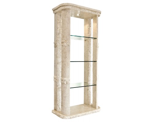 Read more about Rockedge stone finished etagere with light