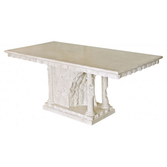 Photo of Bellagio macatan stone roman style dining table