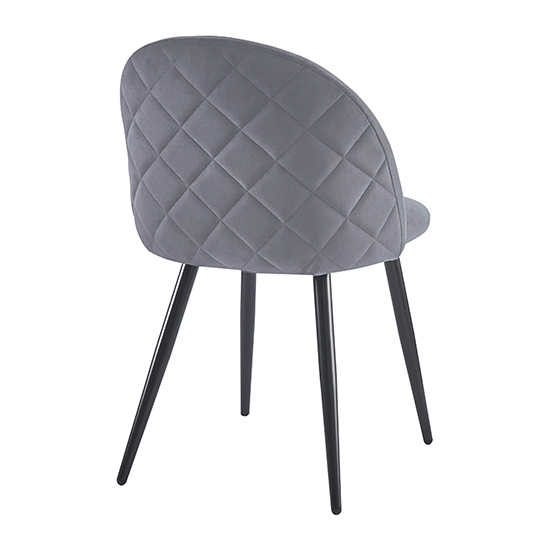 Muirkirk Velvet Dining Chair In Grey_4