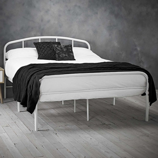 Photo of Multan metal double bed in white