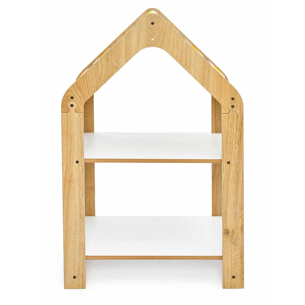 Multilux Wooden House Shaped Kids Bookcase in Multicolour