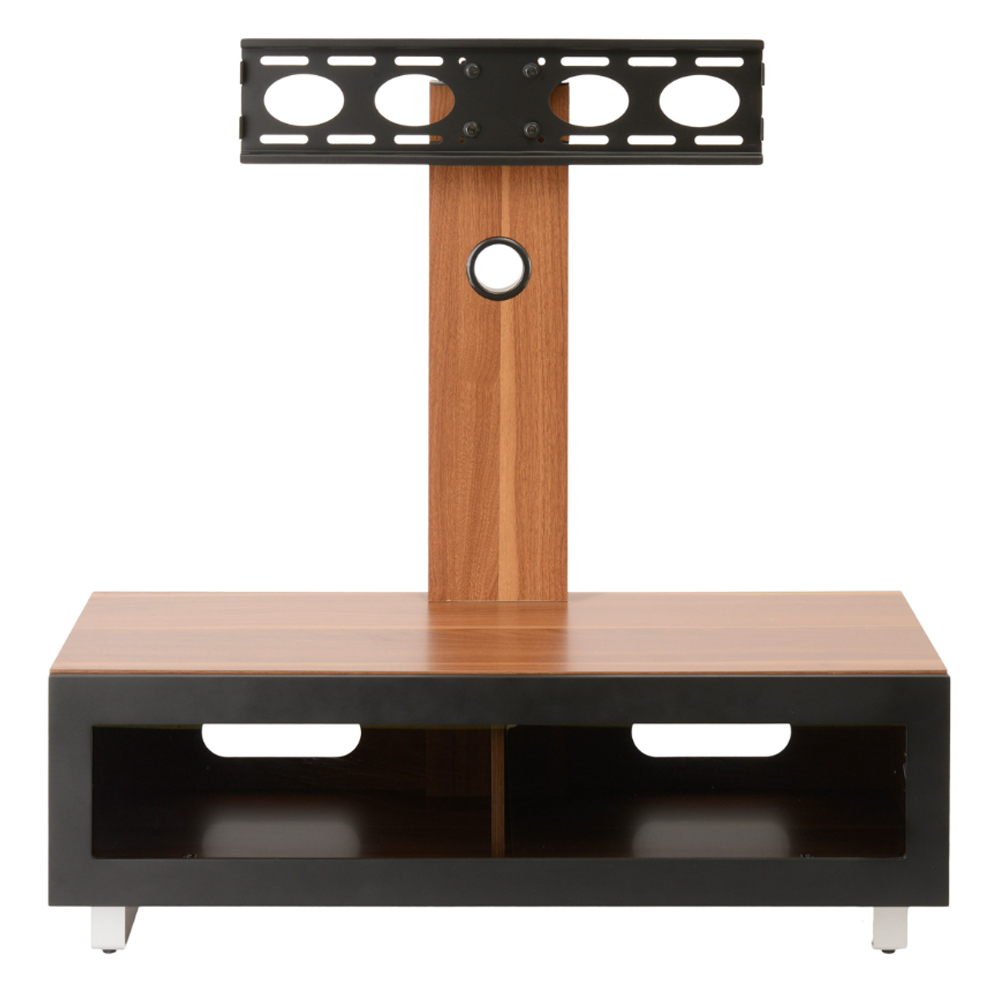 Muncie Large Wooden TV Stand With Metal Bracket In Walnut