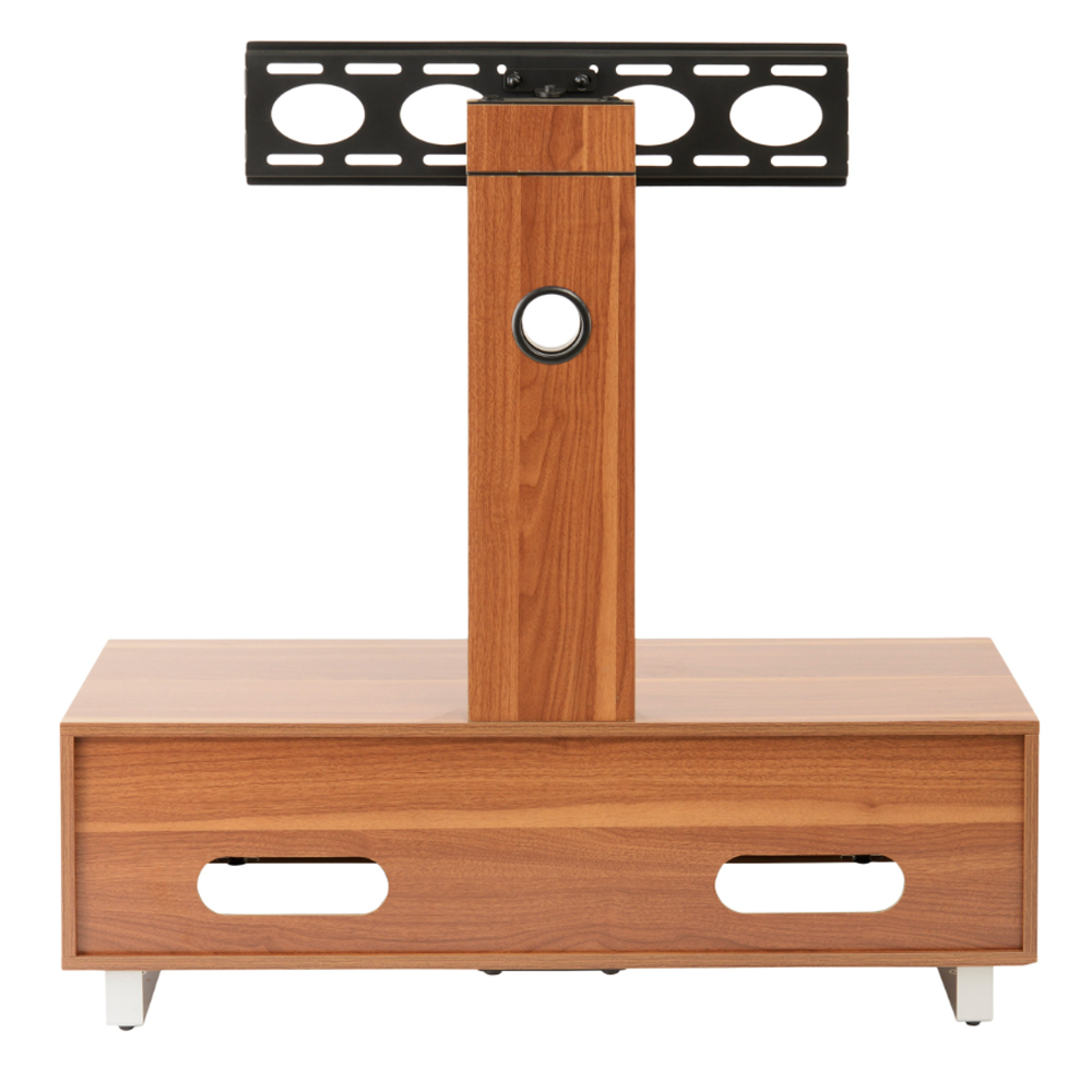 Muncie Large Wooden TV Stand With Metal Bracket In Walnut