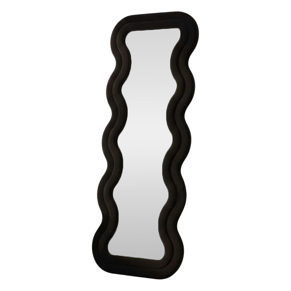 Mundo Decorative Cheval Mirror with Black Wooden Frame