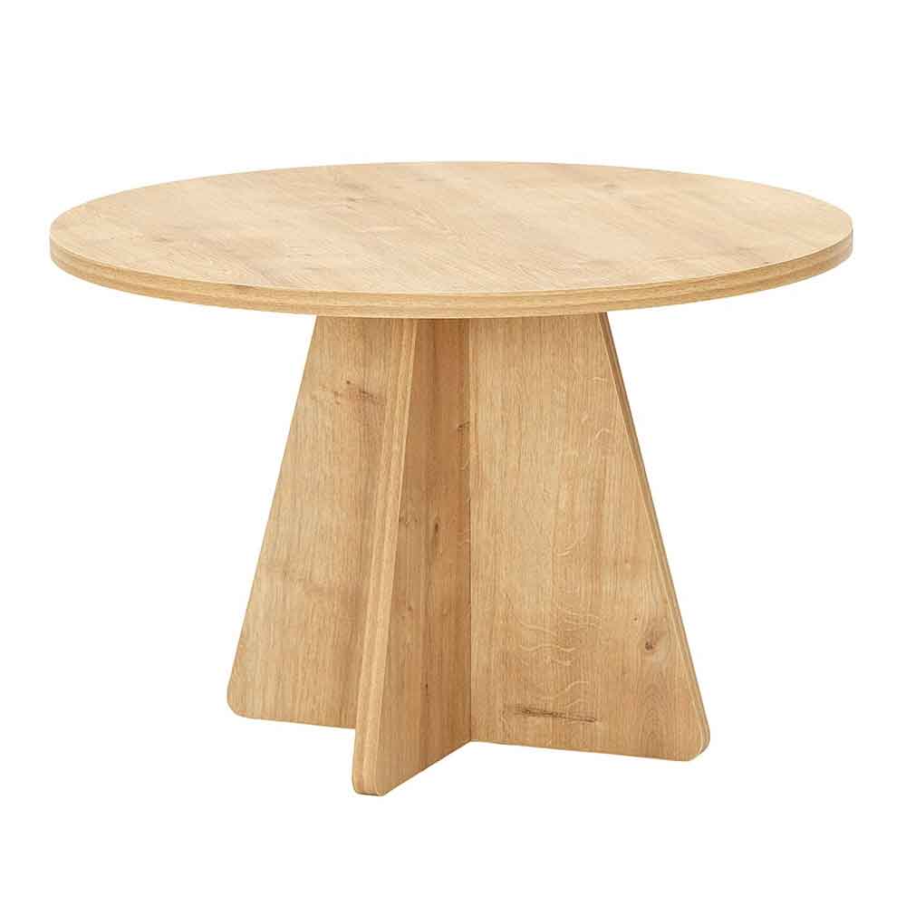 Mushroom Round Wooden Coffee Table in Sapphire Oak