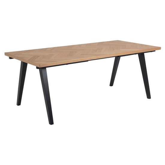 Product photograph of Muskegon Rectangular 200cm Wooden Dining Table In Oak from Furniture in Fashion