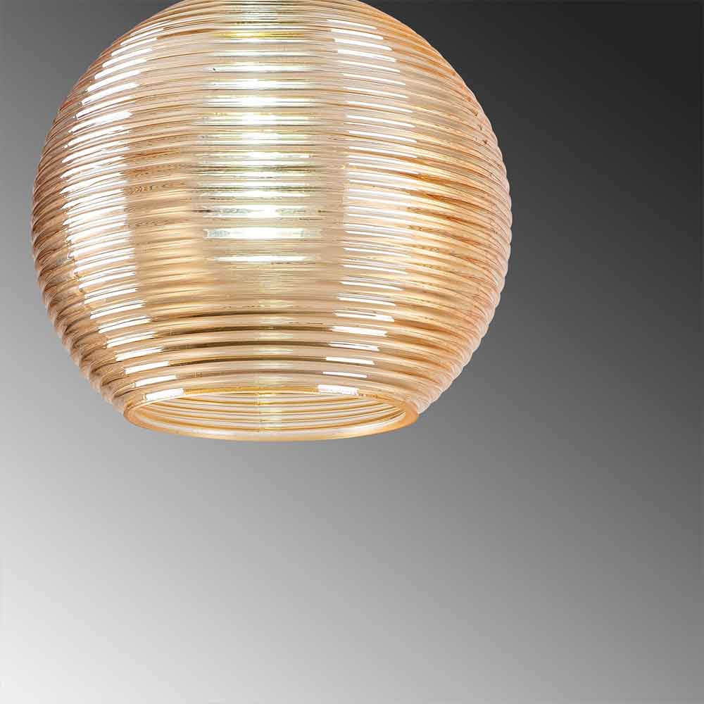 Muzo Metal Ceiling Pendant Light in Yellow and Vintage