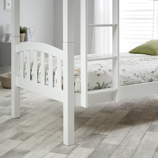 Mya Wooden Single Bunk Bed In White_3