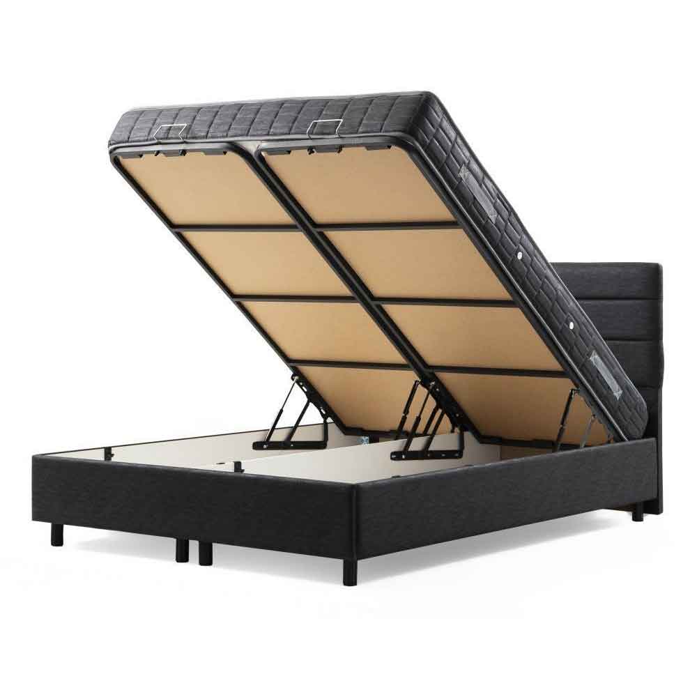 Mylor Fabric Ottoman Storage King Size bed in Anthracite
