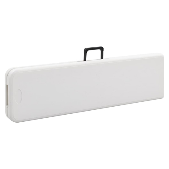 Myra Outdoor Steel Folding 2 Pcs Seating Benches In White