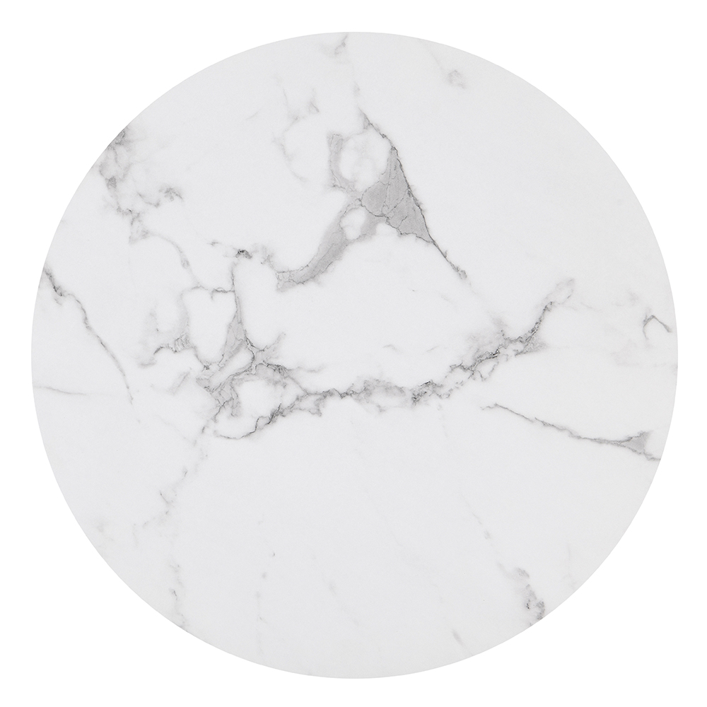 Mystique Wooden Nesting Coffee Tables In White Marble Effect