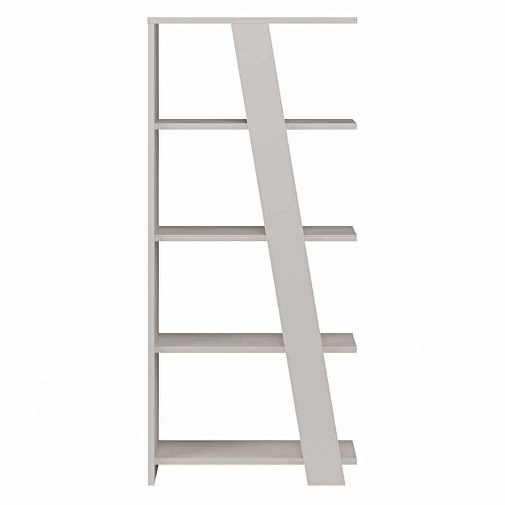 Nadia Wooden Shelving Unit with 4 Shelves in Sand
