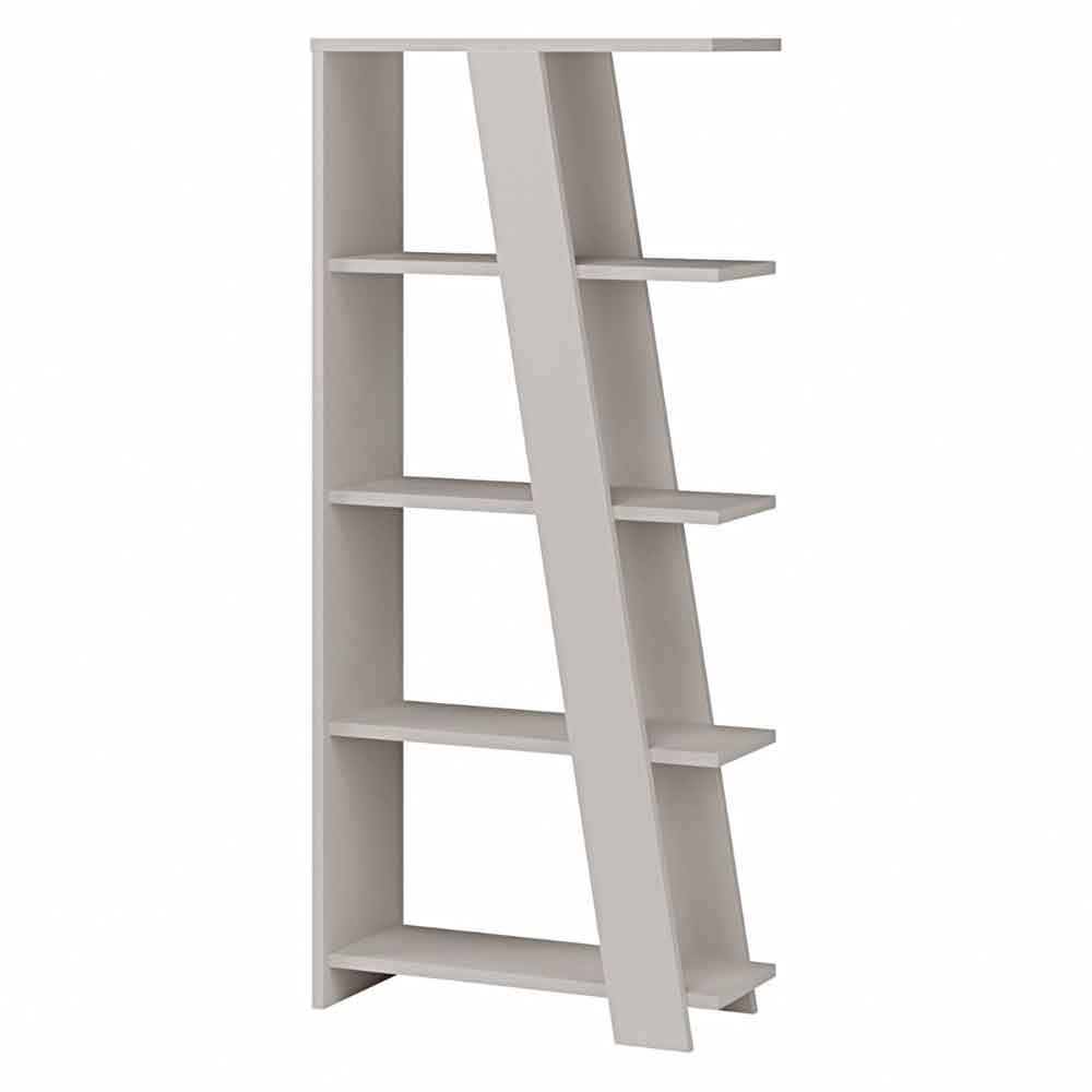 Nadia Wooden Shelving Unit with 4 Shelves in Sand