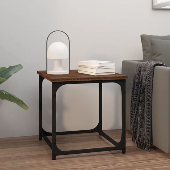 Read more about Nadra wooden side table square in brown oak