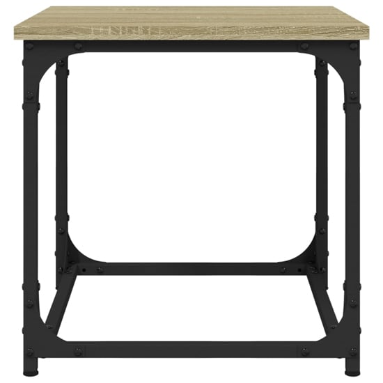 Nadra Wooden Side Table Square In Sonoma Oak
