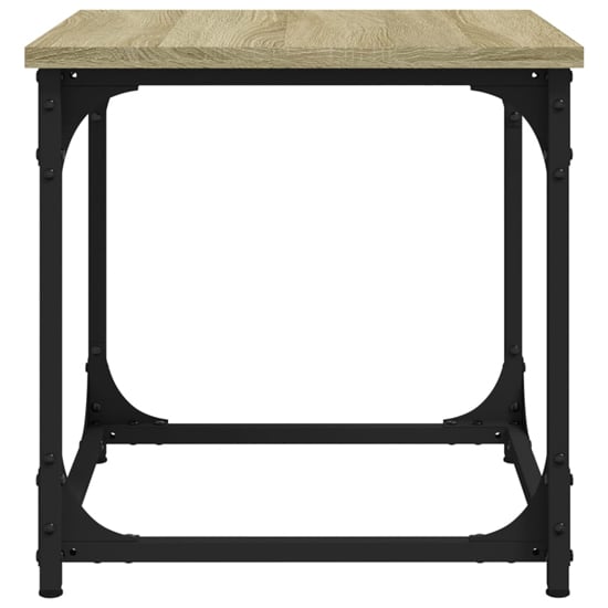 Nadra Wooden Side Table Square In Sonoma Oak